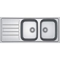 Évier à encastrer inox dekor FLL 621 2 cuves 1 égouttoir 1160 x 500 mm - FRANKE FRANCE S.A.S