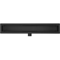 Adema Ralo caniveau de douche - 80cm - avec grille - avec bride - noir mat