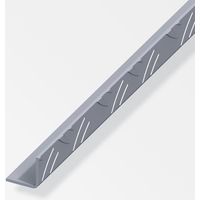 Cornière égale aluminium brut 1m – Largeur 2.35cm – Hauteur 2.35cm – Grain de riz pour fixation précise – Alfer