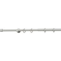 Gardinenstange ausziehbar 1-lauf 16-19mm Kappe für Fenster mit Wandmontage - Cool Gray - 120-210 cm