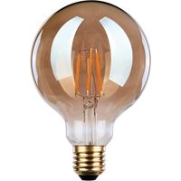 Ampoule LED globe à filament déco - Xxcell - E27 - 7 W - 600 lm - 2200 K - D. 95 mm - Fumée