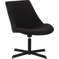 Chaise lounge Granby en Tissu avec Pied en métal Noir