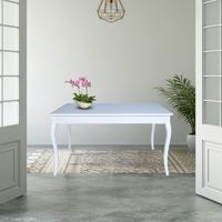 Tavolo rettangolare allungabile Liberty 140x85x76h colore bianco frassinato