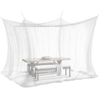 Moustiquaire pour l'intérieur et l'extérieur, 300 x 300 x 250 cm, 220 mailles, taille XXL, pour tente, caravane, blanche