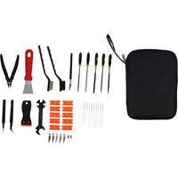 Kit d'outils d'imprimante 3D, ensemble de nettoyage de buses, fichiers de grattoir, brosses, outils d'ébavurage pour la modélisation de dépôt fondu, imprimantes SLA