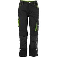 Bambini Pantaloni Fortis 24, Nero / Limegreen, Gr158-164