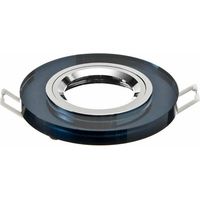 Kanlux Morta T OB support spot led en verre, forme ronde, couleur noir pour ampoule GX5.3 - GU10- 26711