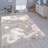 Paco Home Kinderteppich Teppich Kinderzimmer Mädchen Jungs Verschiedene Motive Und Größen 133x190 cm, Grau 2