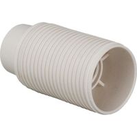 Portalampada E14 2A 250V corpo filettato bianco