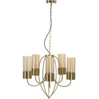 Lámpara suspensión Mauro Ferretti Elegant metal dorado 80x103 cm