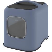 ROTHO - Katzenklo 51 x 39 x 40 cm - Katzenstreu Behälter - Blau Horizon
