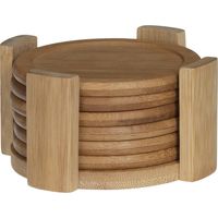 Posavasos de bambú - x 6 + bastidor - Sg secret de gourmet