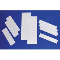 Etiquettes magnetiques 100 x 20 x 0,6 mm couleur blanc, emballage : 100 pcs