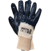 Reis Rnitnl - Guantes de protección (12 unidades), color beige y azul marino