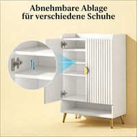 Armoire indépendante, grand rangement à chaussures, meuble à chaussures style moderne (armoire uniquement)