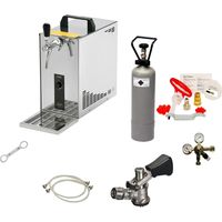 Ensemble complet Tireuse a biere - PYGMY 25 machine pompe a biere pro 1 ligne, 35 litres/h, Green Line, Kit de nettoyage pour tireuse a bière et fût, KEG: KeyKeg