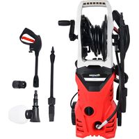 Elektrischer Hochdruckreiniger, Leistung 1400W, Druck 105bar, Durchfluss 7l/min, Lanze, verstellbare Düse, Seifenflasche, HPC-Anschluss, Einlassadapter und Reinigungsnadel - Greencut JET140C-4