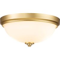 Plafoniera bagno tonda 33,5 cm 2xE27 ottone Malibu
