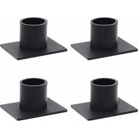 Black Cone Candle Holders Set of 4 Candle Holders for Home Decor