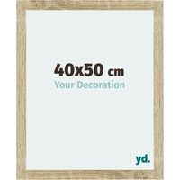 Your Decoration - 40x50 cm - Cadres Photo en MDF Avec Verre acrylique - Anti-Reflet - Excellente Qualité - Chêne Sonoma - Cadre Decoration Murale - Mura.