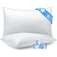 Lot de 2 Oreillers 50x70 cm Konsoefuly, Fibres Polyester Creuses 7D, Taie Refroidissante Respirante, Hypoallergénique, Confort Doux