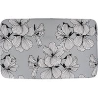 Alfombra microfibra estampada 45x75 cm - ecrin gris - Tendance