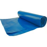 Müllsäcke, dick, 80 Mikron, strapazierfähig, Rolle mit 15 Stück – blau, 120 l