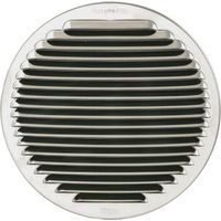 GRIGLIA TONDA IN METALLO CON MOLLE E RETE D.160-200 MM Inox FIRST