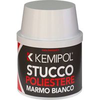 12 x STUCCO POLIESTERE MARMO BIANCO 150 ML