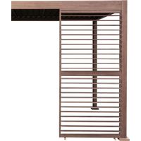 Wood Effect Aluminium Pergola Shutter Panel – 92cm Wide