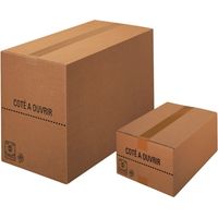 Caisse picking type REDOUTE® en double cannelure 600 x 400 x 400mm - COLIS 10 CAISSES