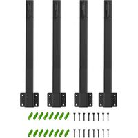 Hanging light poles – 4 poles per pack, 40 cm long – Sturdy metal construction with hooks – Suitable for installing string lights, quick and easy.