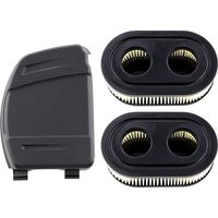 Lot de 2 filtres à air avec bouchon pour moteurs Briggs & Stratton 550E, 575EX, 575IS, 625EXI, 650EXI, 675EXI et 675IS. Remplace les références 594106, 798339, 798452, 593260, 093000ER et 09P0000ER.