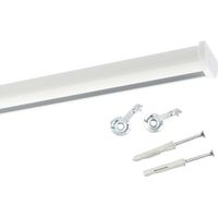 Gardinenschiene Innenlauf auf Maß 1-läufig Weiß - Serie Round 220cm