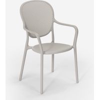 Ahd Amazing Home Design – Chaise de jardin empilable en polypropylène – Résistante aux intempéries – Dossier confortable – Charge maximale 150 kg – Dimensions 52x52x90 cm