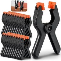25 Pcs Spring Clamps 2 inch Heavy Duty Spring Grip Clips for Woodwork Tension Clamps Extra Strength and Grip Clips for Photography Studio Greenscreen Background Stand & DIY Projects
