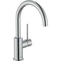 ROCA A5A4A3FC00 NU Grifo Monomando Lavabo con Maneta Lateral Cold Start Maneta Pin Cromo - ref: A5A4A3FC00