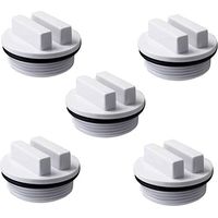 5 pièces Bouchon d'hiver pour Piscine, Bouchon de Retour de Piscine 1/2" Bouchons de Tuyau de Piscine fileté avec Joint torique pour Les Piscines et Les Spas