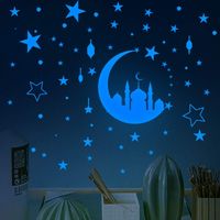 Espace Sticker Mural 145 PCS Étoiles et Lune Autocollants LumineuxGlow in the Dark Stickers Muraux Fluorescent Stickers Murale.