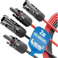 ABSINA Solarkabel-Set 910001, MC4, 2x 2 m, 4 mm²