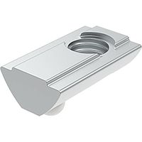 Fath Nutensteine M4 einschwenkbar passend zu Item Profil 40x40 Nut 8 - Nutenstein mit Federkugel und Führungssteg, Stahl verzinkt - 10 Stück