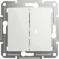 SCHNEIDER ELECTRIC INTERRUPTEUR DOUBLE ASFORA BLANC (RAL 9003) EPH1170121D