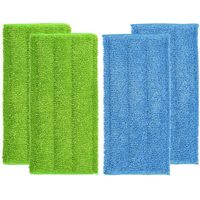 4 Pièces Lingette pour Swiffer Wetjet, 30 X 15 CM pour Swiffer Wetjet Microfibre Lavable, Reutilisable pour Swiffer Wetjet Recharge