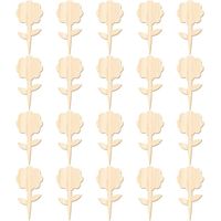 20 Pièces Étiquettes Plantes Étiquette Bamboo Garden Marquage Plantes Étiquette Marquage Forme Fleur Bambou Étiquette Marquage Ecologique Plantes Étiquettes Plantes Bamboo pour Jardin (fleurs)