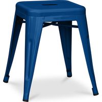 Industriedesign Hocker - 45cm - Neue Edition - Stylix Dunkelblau