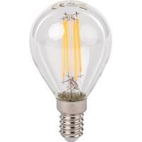 Amp LED C Sph Cl E14 2700K 470