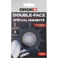 Orok doppelseitiges Klebeband für feuchte Bereiche 15 m x 19 mm - Orok