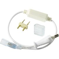 Jandei Kit conexión tira led 220V 6A SMD5050. Enchufe y capuchón