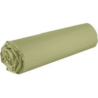 Drap housse 140x190 bonnet 35cm 100% coton verveine - VITALIA
