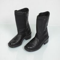 Paire de botte moto en cuir noir pour femme Soubirac Taille 36